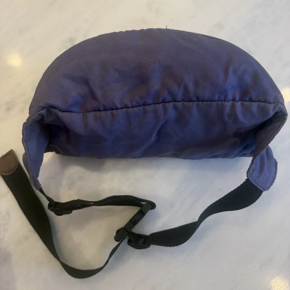 Vintage Lands'‎ End Hiking Waist Pack Fanny Pack Adjustable Zip Neon 90s Multi